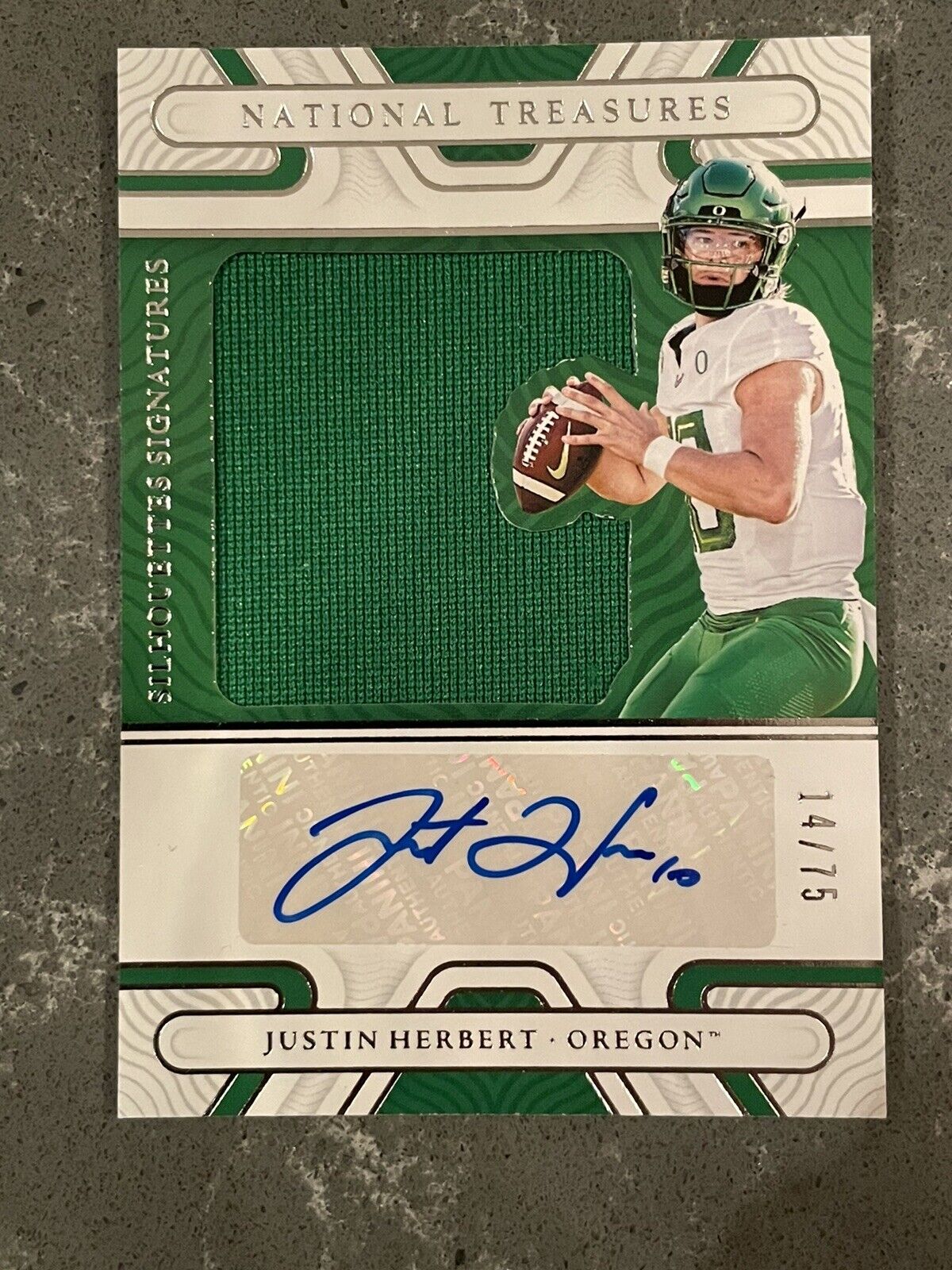 Justin Herbert National high quality Treasures Patch /75