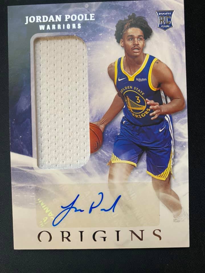 Jordan Poole authentic Auto RC