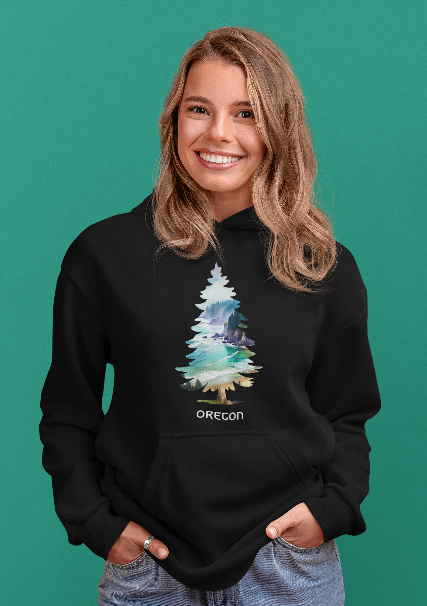 OREGON COSTAL TREE - Unisex Hoodie