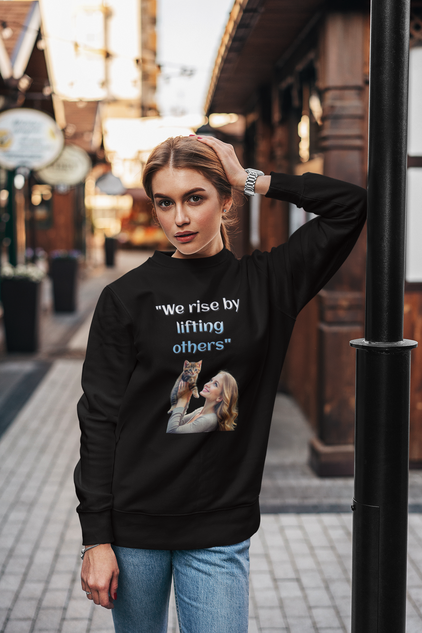 We rise by lifting others - Unisex Sweatshirt