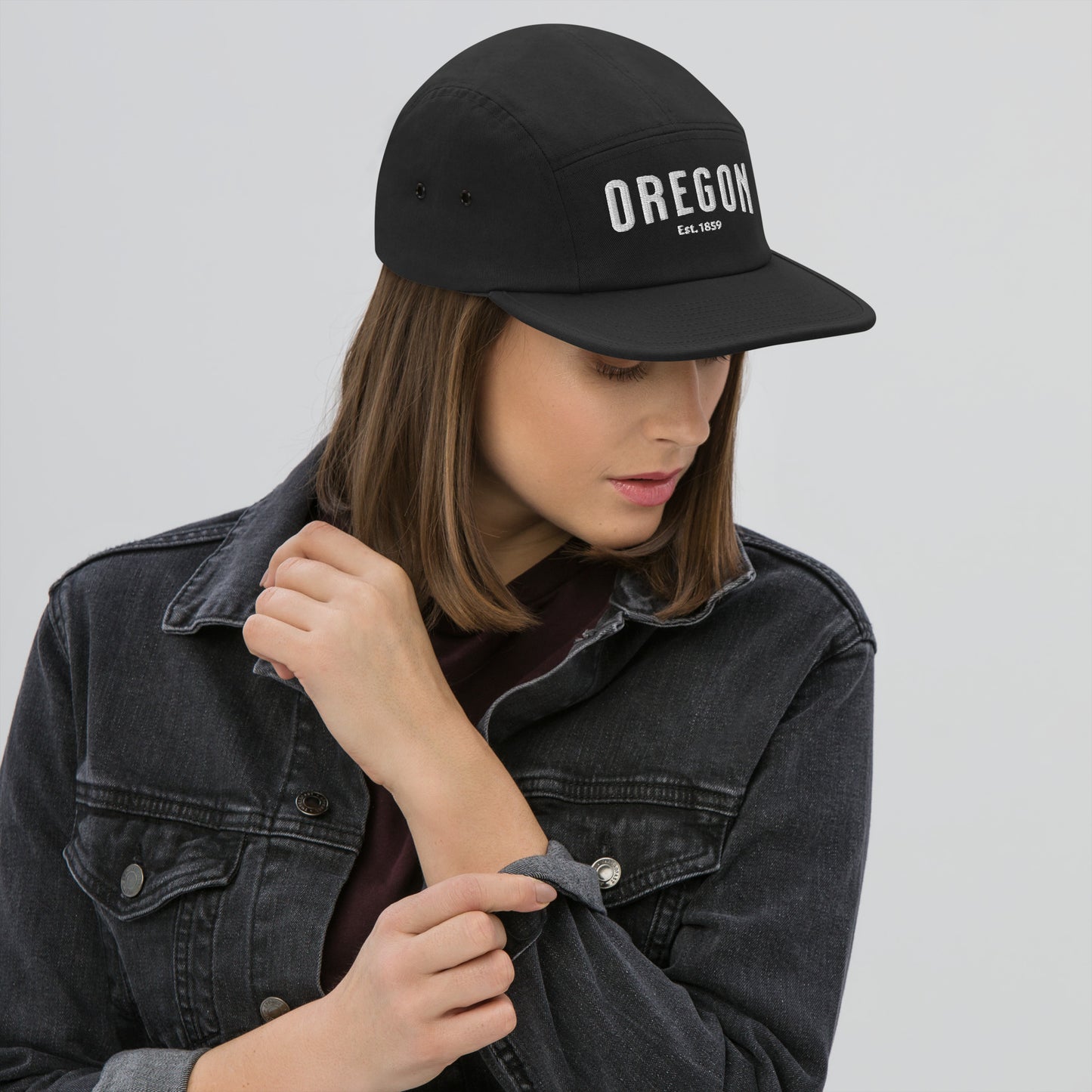 OREGON - EST, 1859 - WHITE - Five Panel Cap