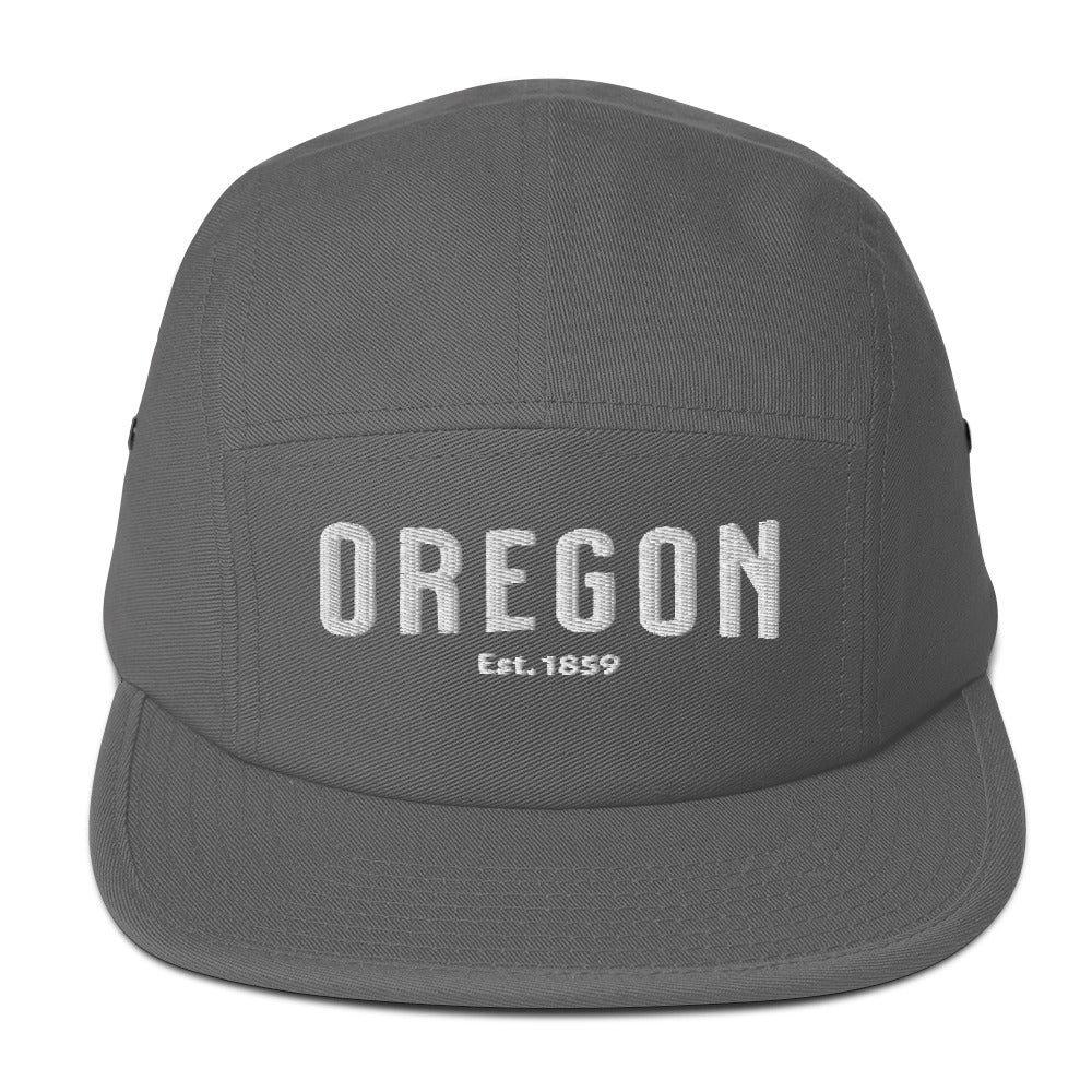 OREGON - EST, 1859 - WHITE - Five Panel Cap