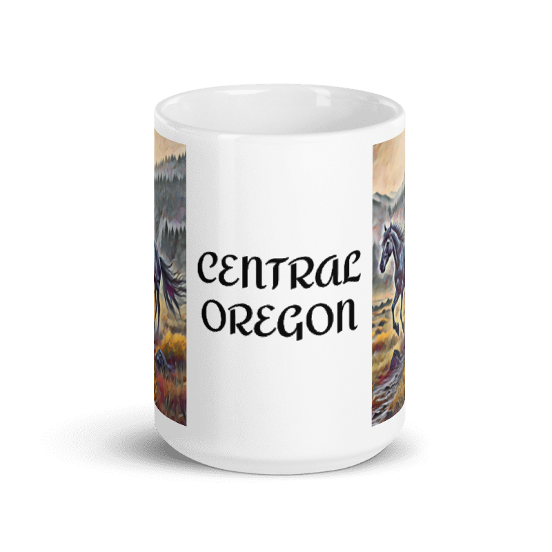 Central Oregon - White glossy mug