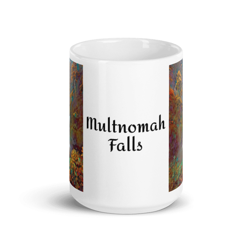 Multnomah Falls - White glossy mug