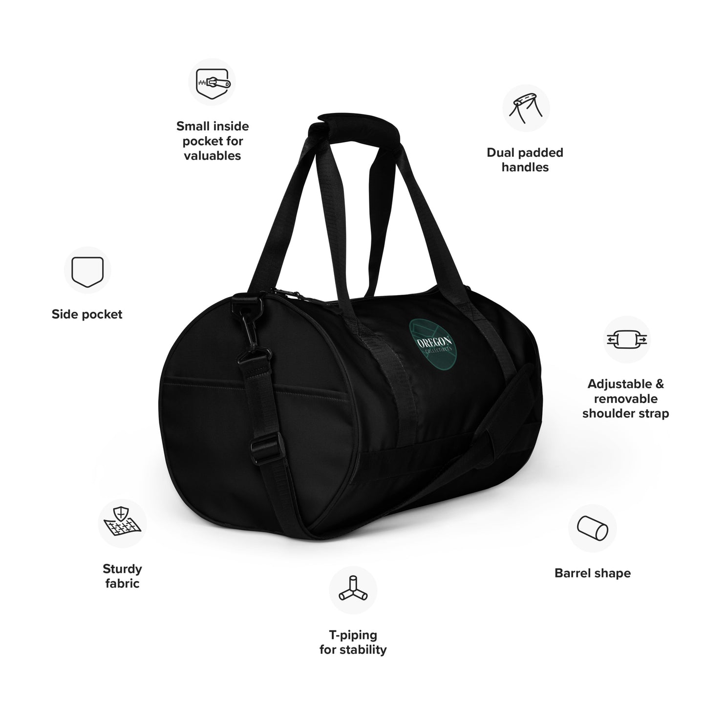 Oregon Collectibles (Black) - gym bag