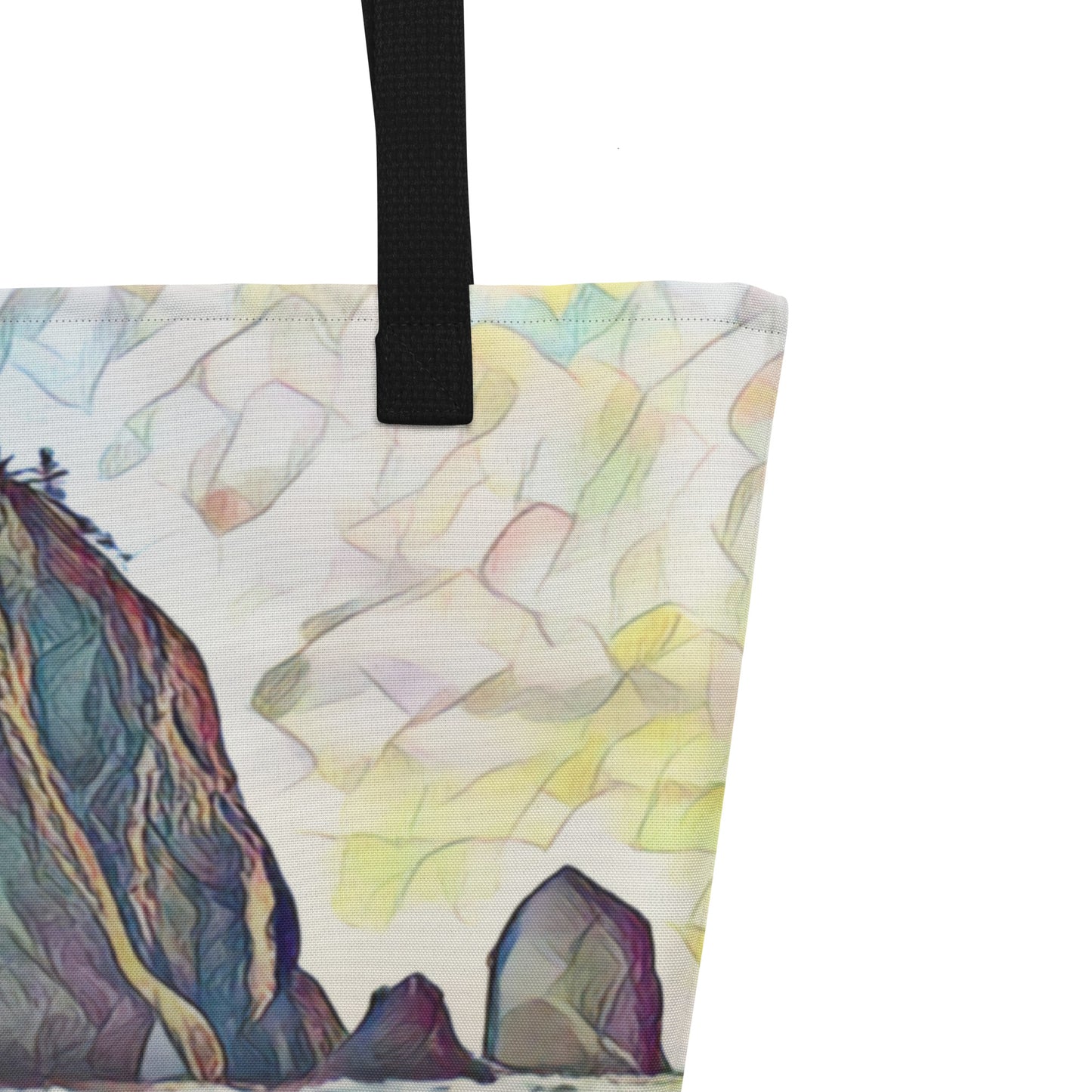 Haystack Rock - Large 16x20 Tote Bag W/Pocket