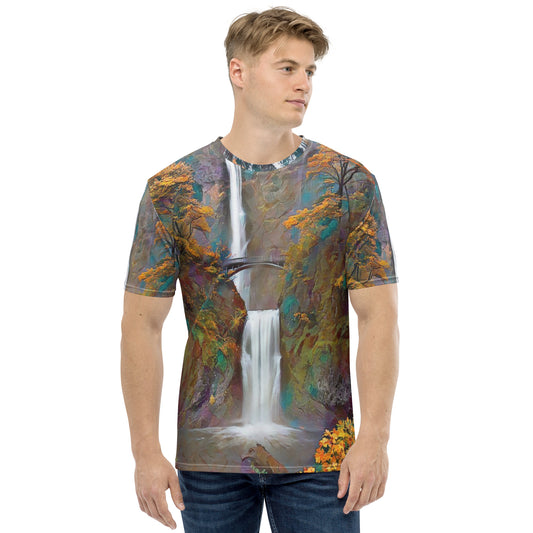 Multnomah Falls - Digital Art - Men's t-shirt