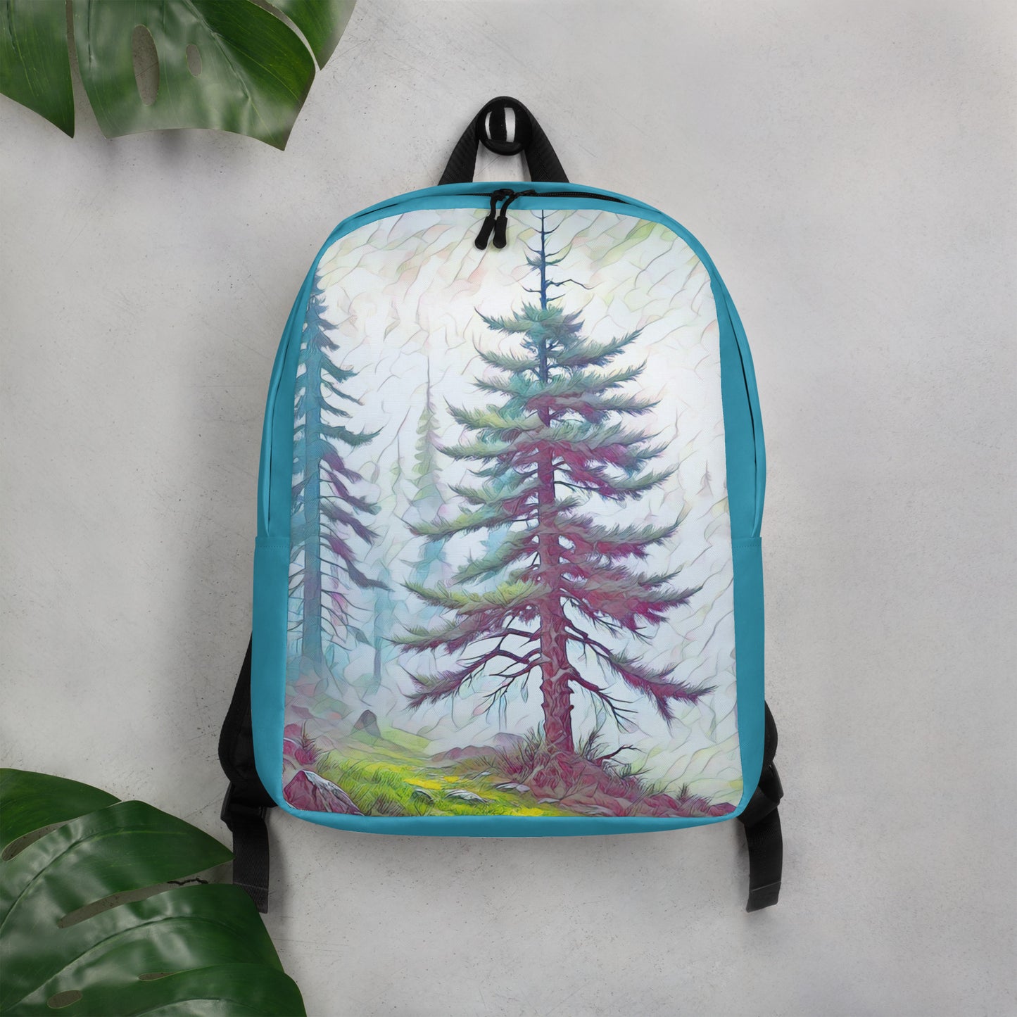 into the Oregon Woods - Digital Art - Minimalist Backpack