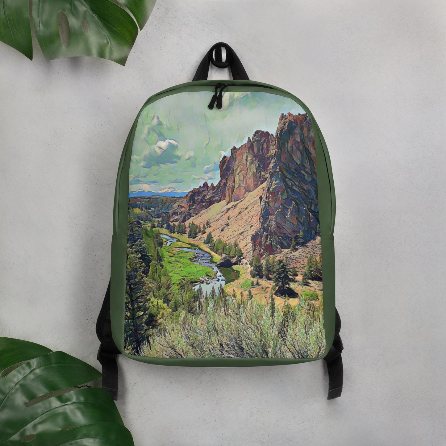 Smith Rock - Digital Art - Minimalist Backpack