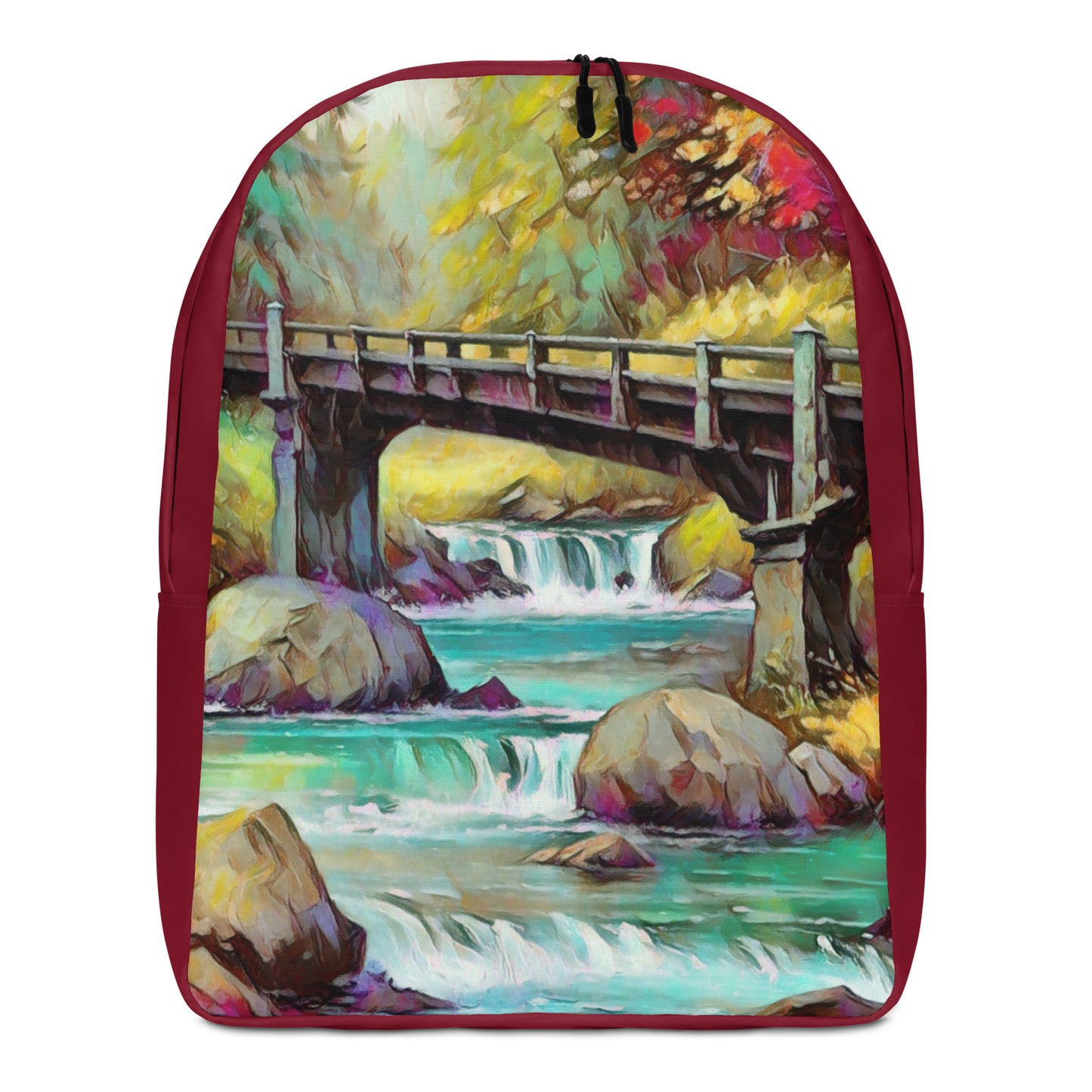 Oregon Bridge - Digital Art - Minimalist Backpack