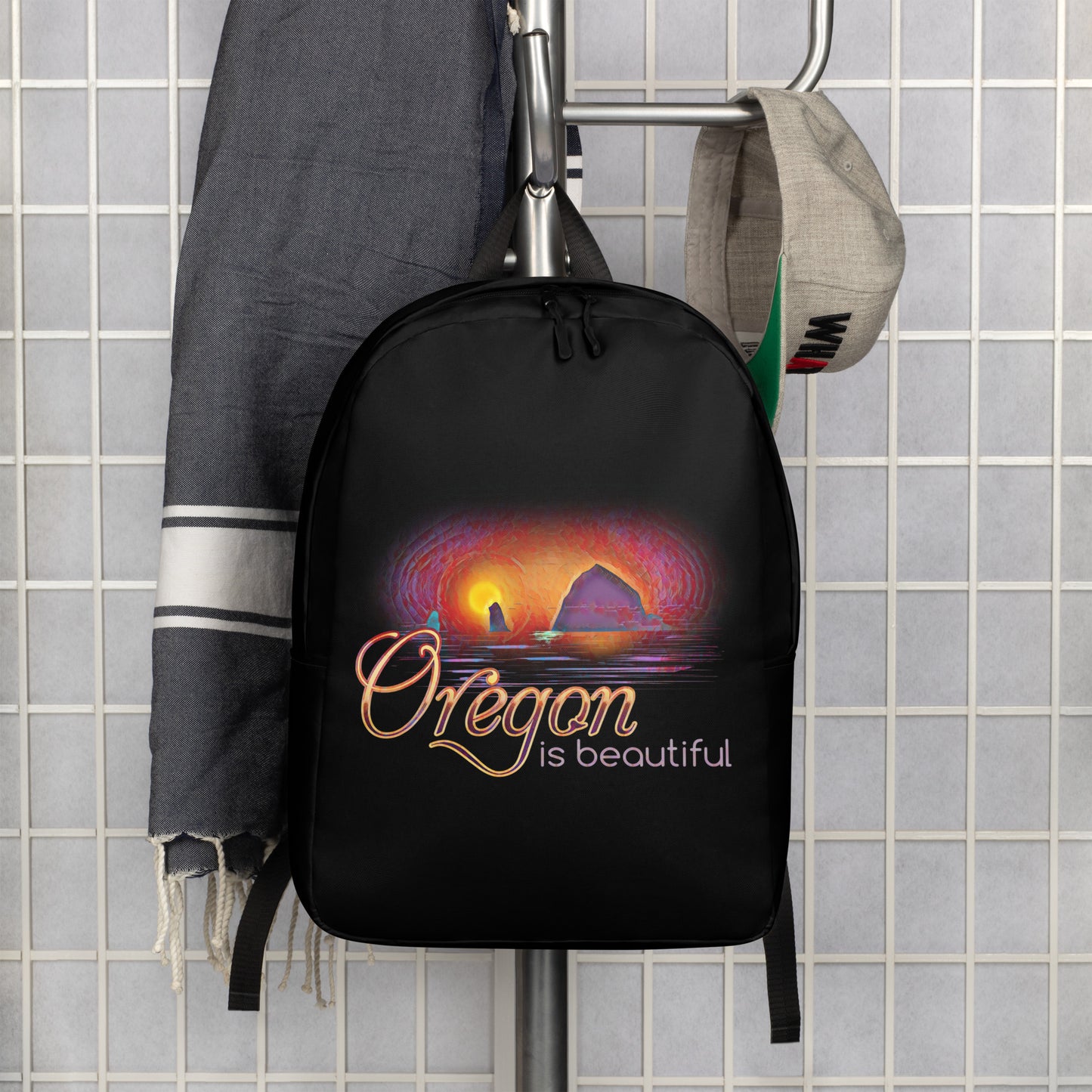 Oregon is Beautiful - Haystack Rock/2 - Minimalist Backpack