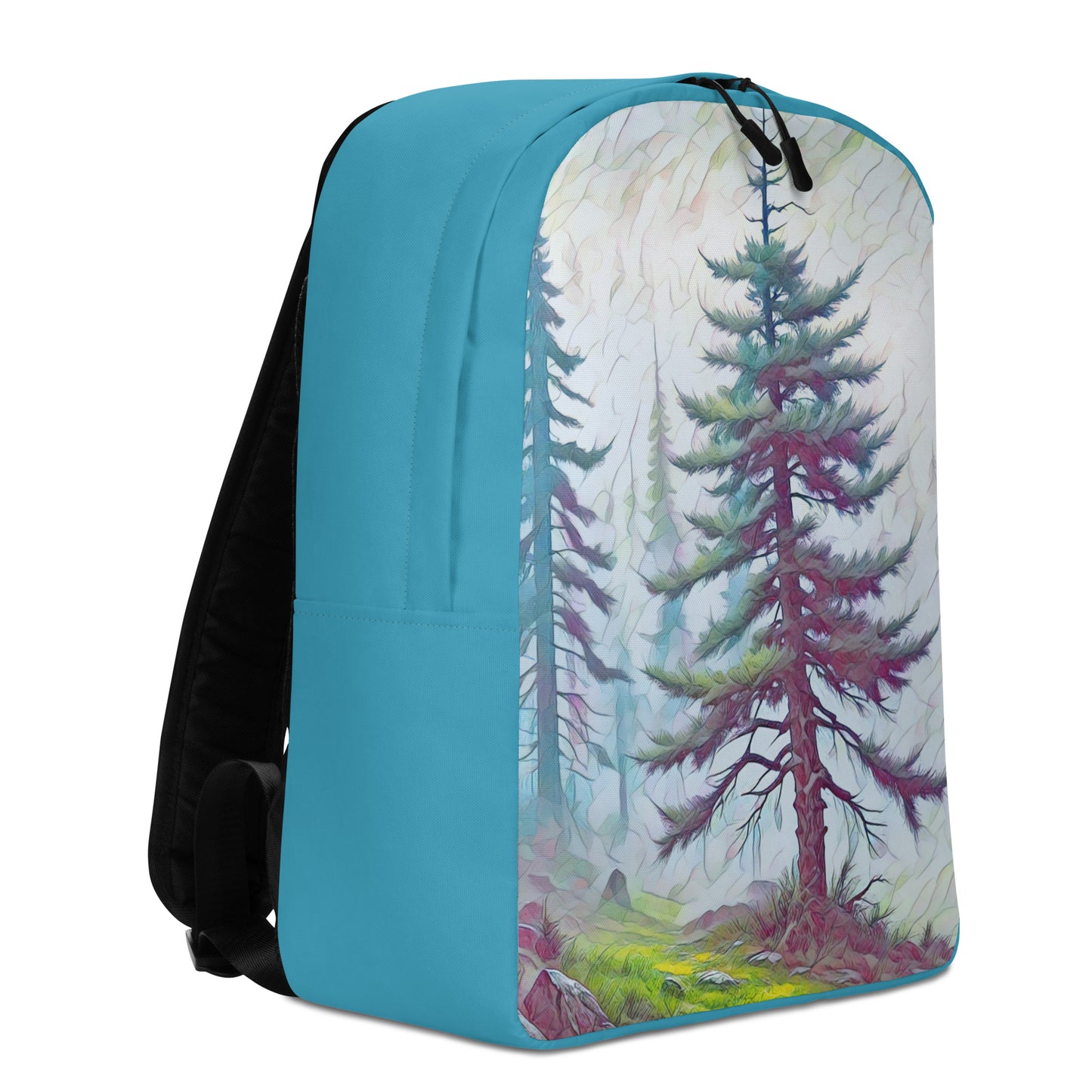 into the Oregon Woods - Digital Art - Minimalist Backpack