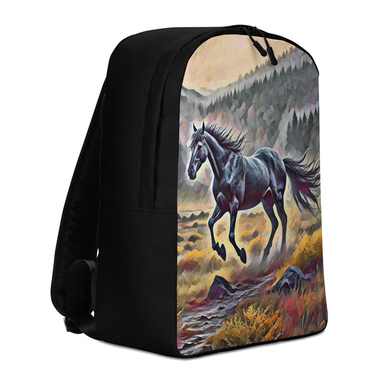 Oregon Running Horse - Digital Art - Minimalist Backpack