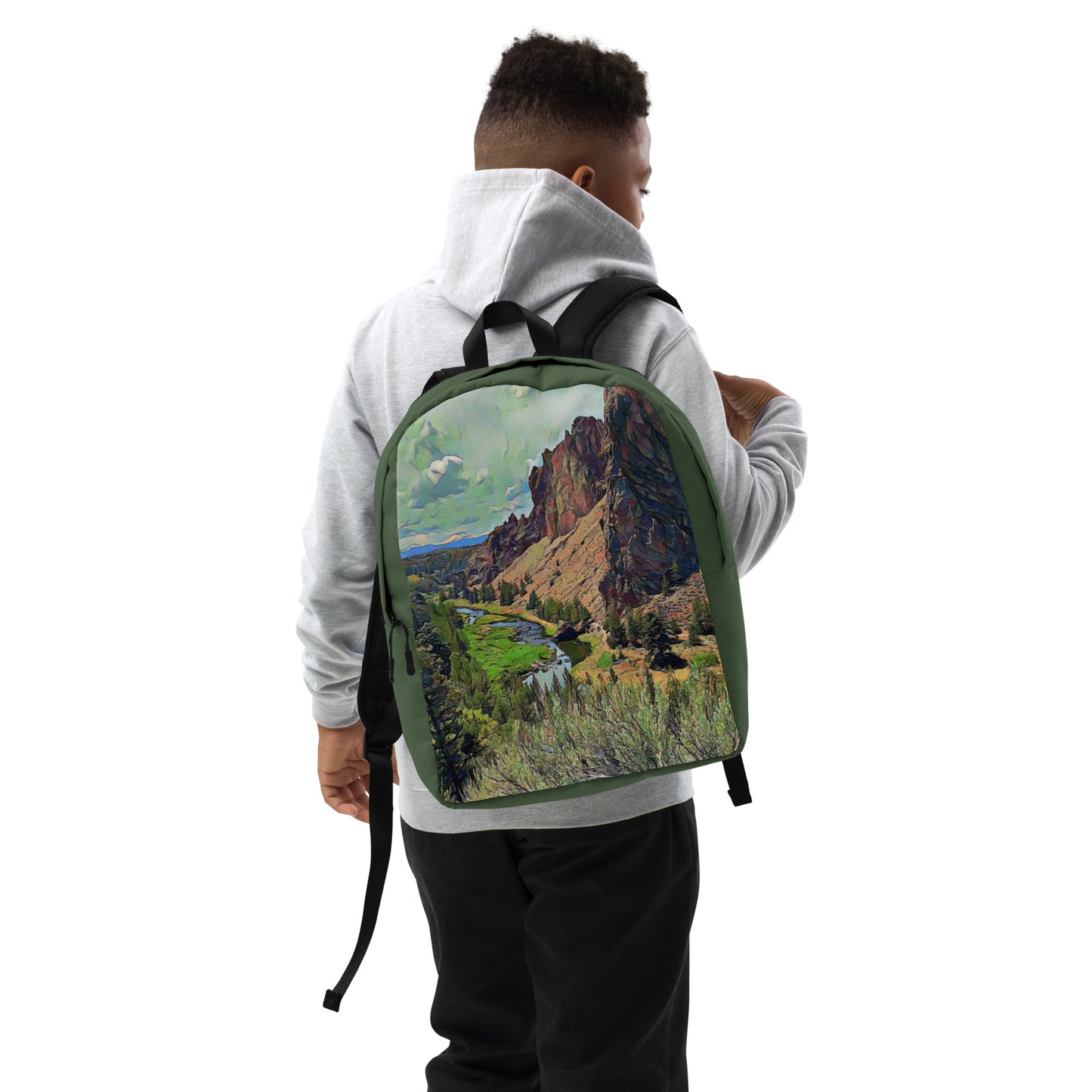 Smith Rock - Digital Art - Minimalist Backpack