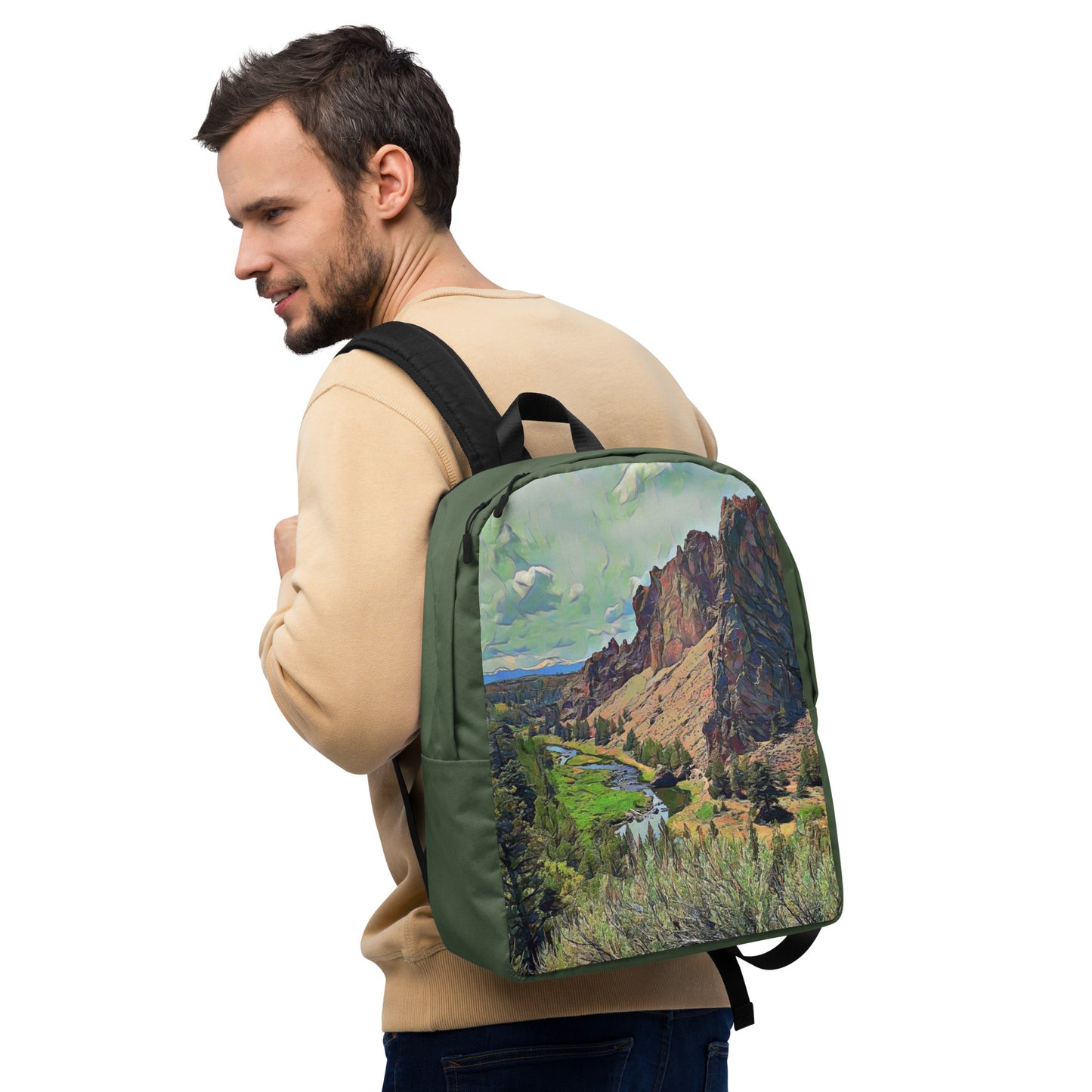 Smith Rock - Digital Art - Minimalist Backpack