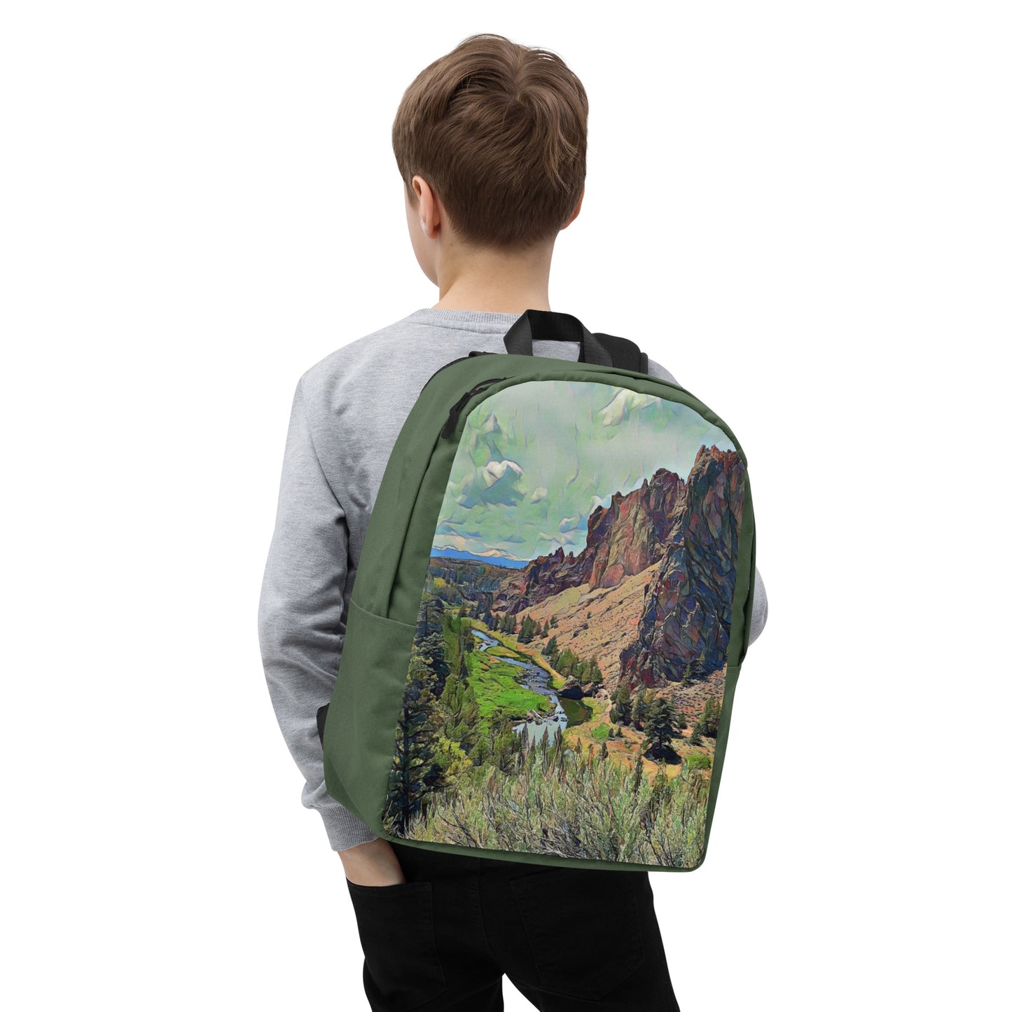 Smith Rock - Digital Art - Minimalist Backpack