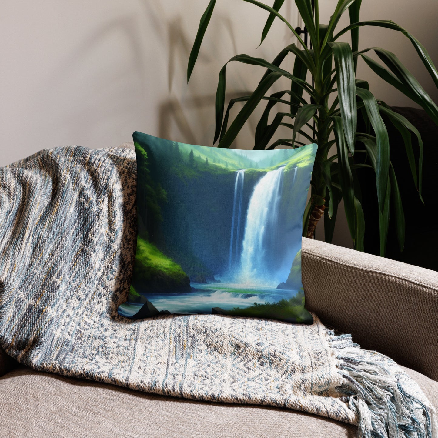 Oregon Waterfalls - Premium Pillow