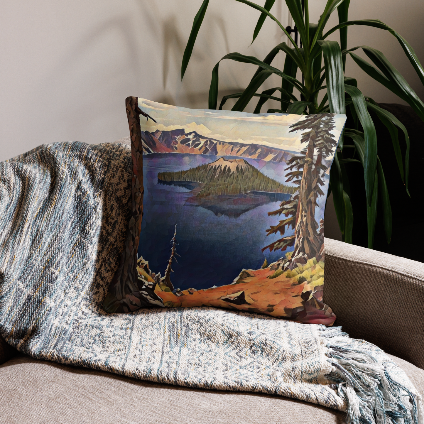 Crater Lake - Premium Pillow