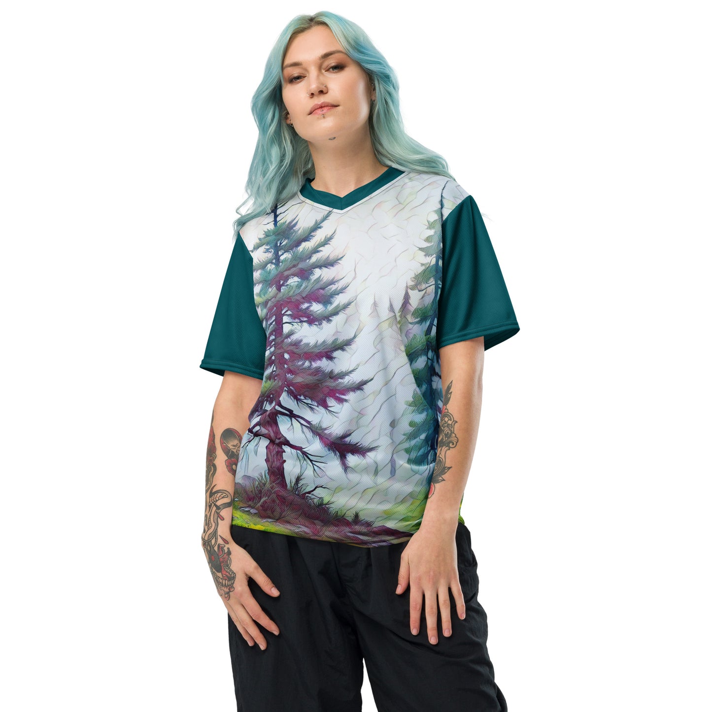 Into The Woods - Recycled unisex sports jersey