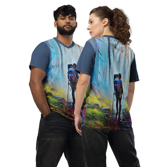 Oregon Hiker - Recycled unisex sports jersey