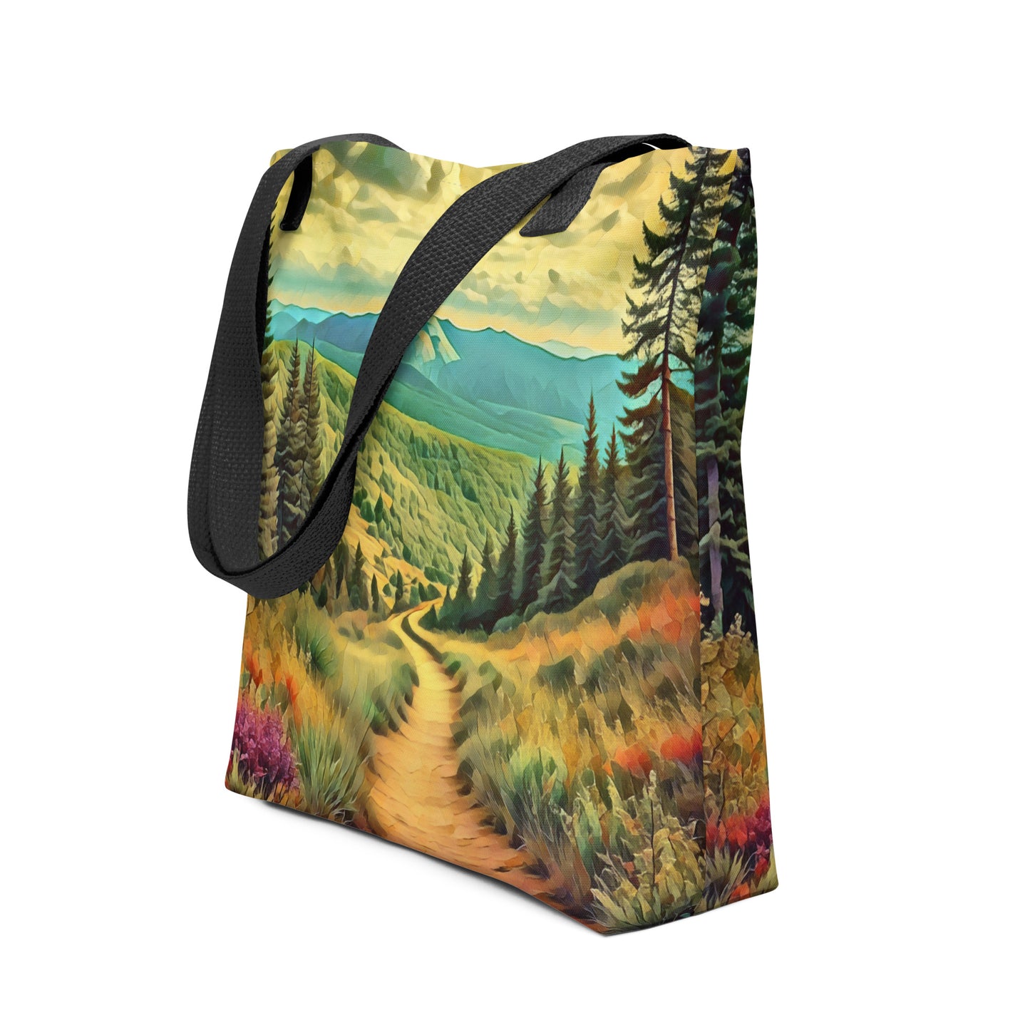 Hiking Oregon - Digital Art - Tote bag