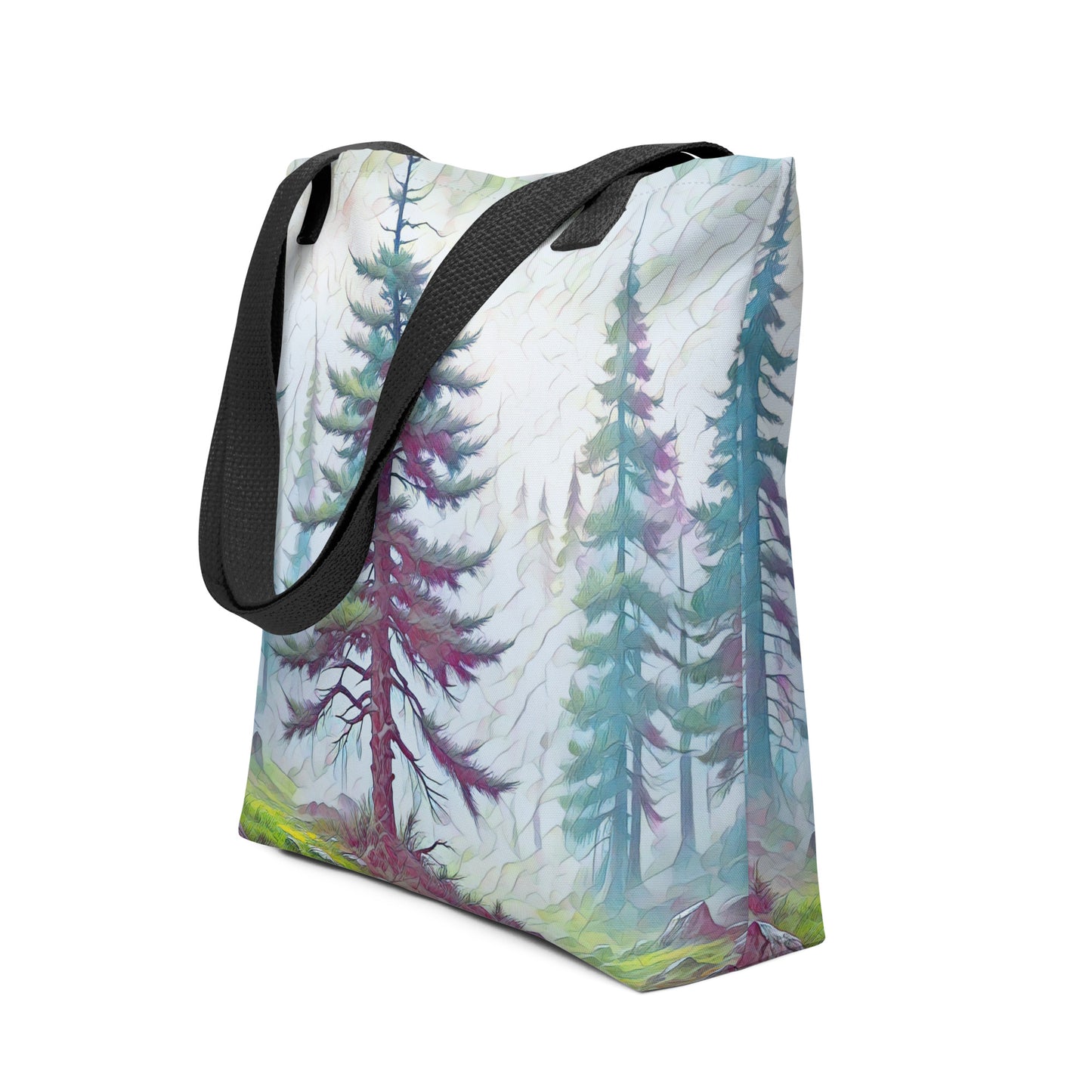 into the Oregon Woods - Digital Art - Tote bag