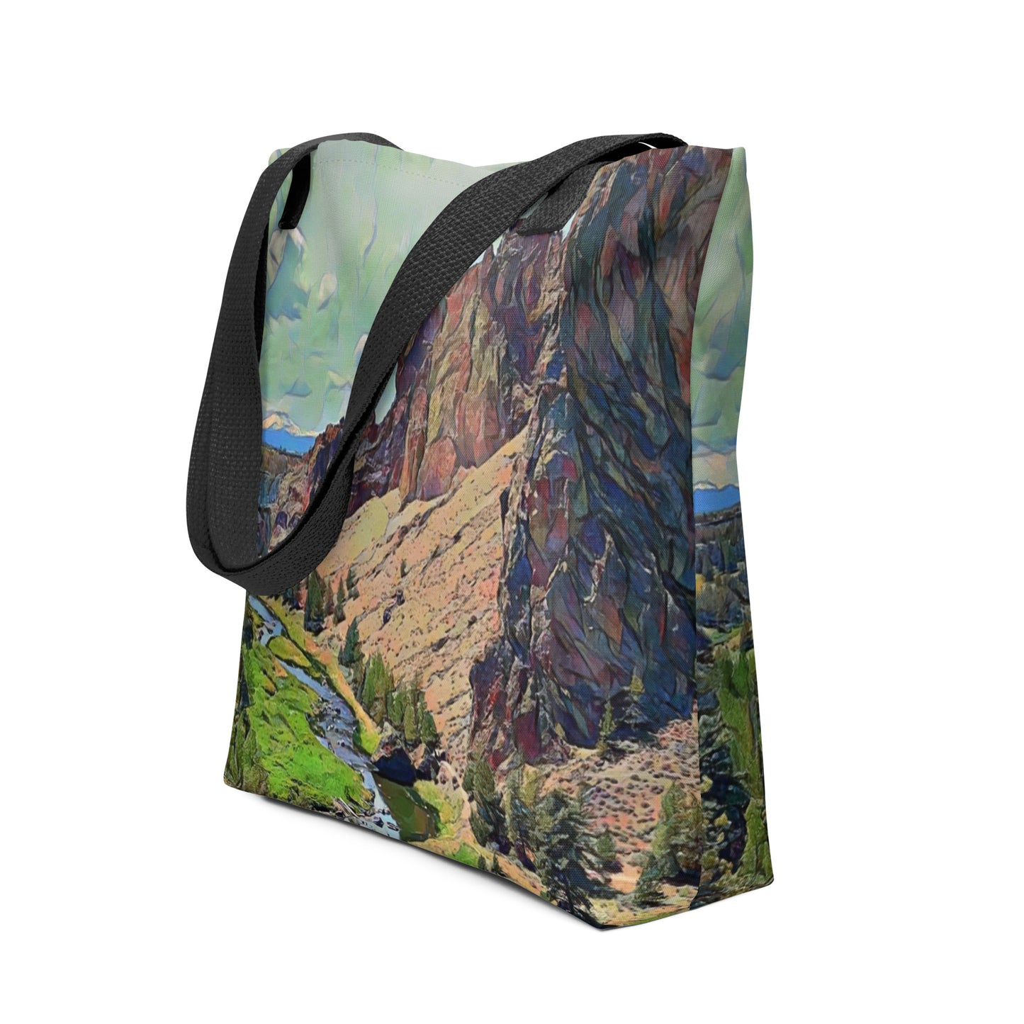 Smith Rock/2 - Digital Art - Tote bag