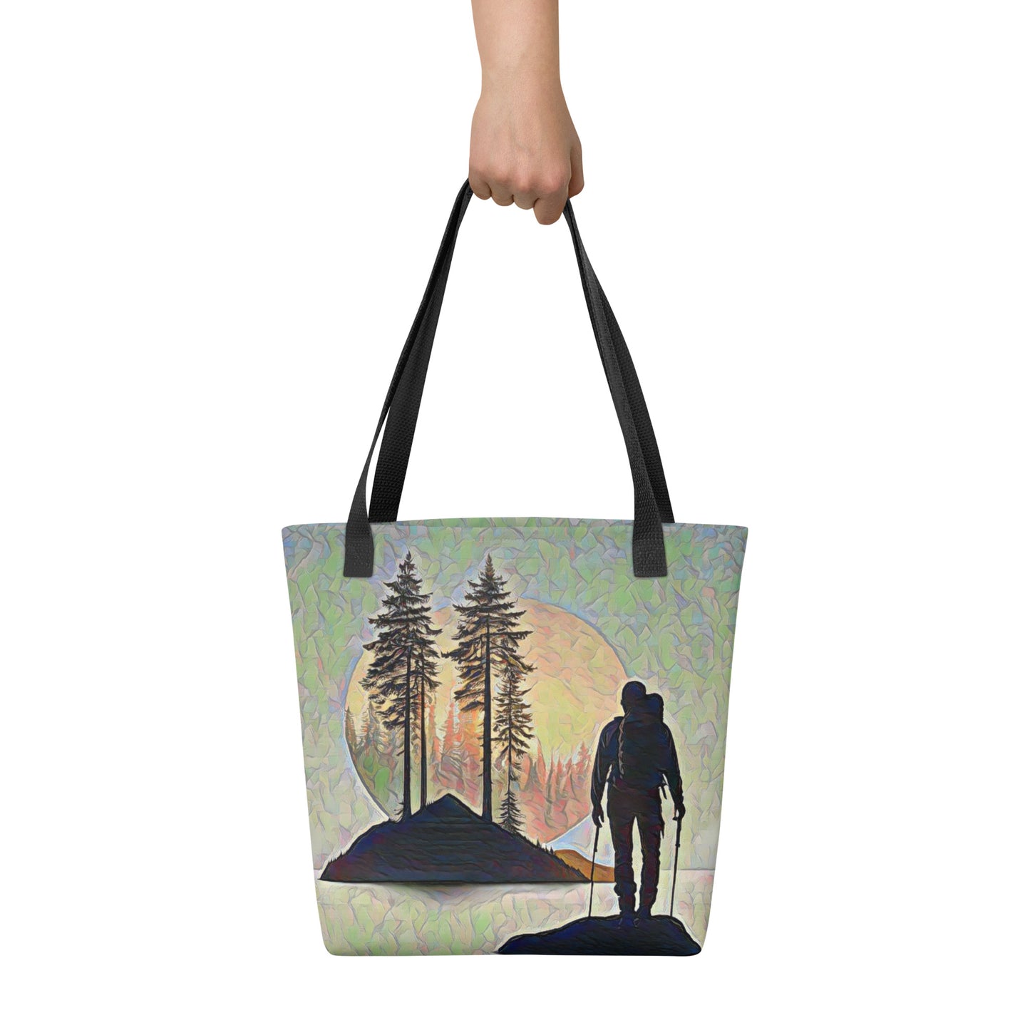 Oregon Hiker at Sunset - Tote bag