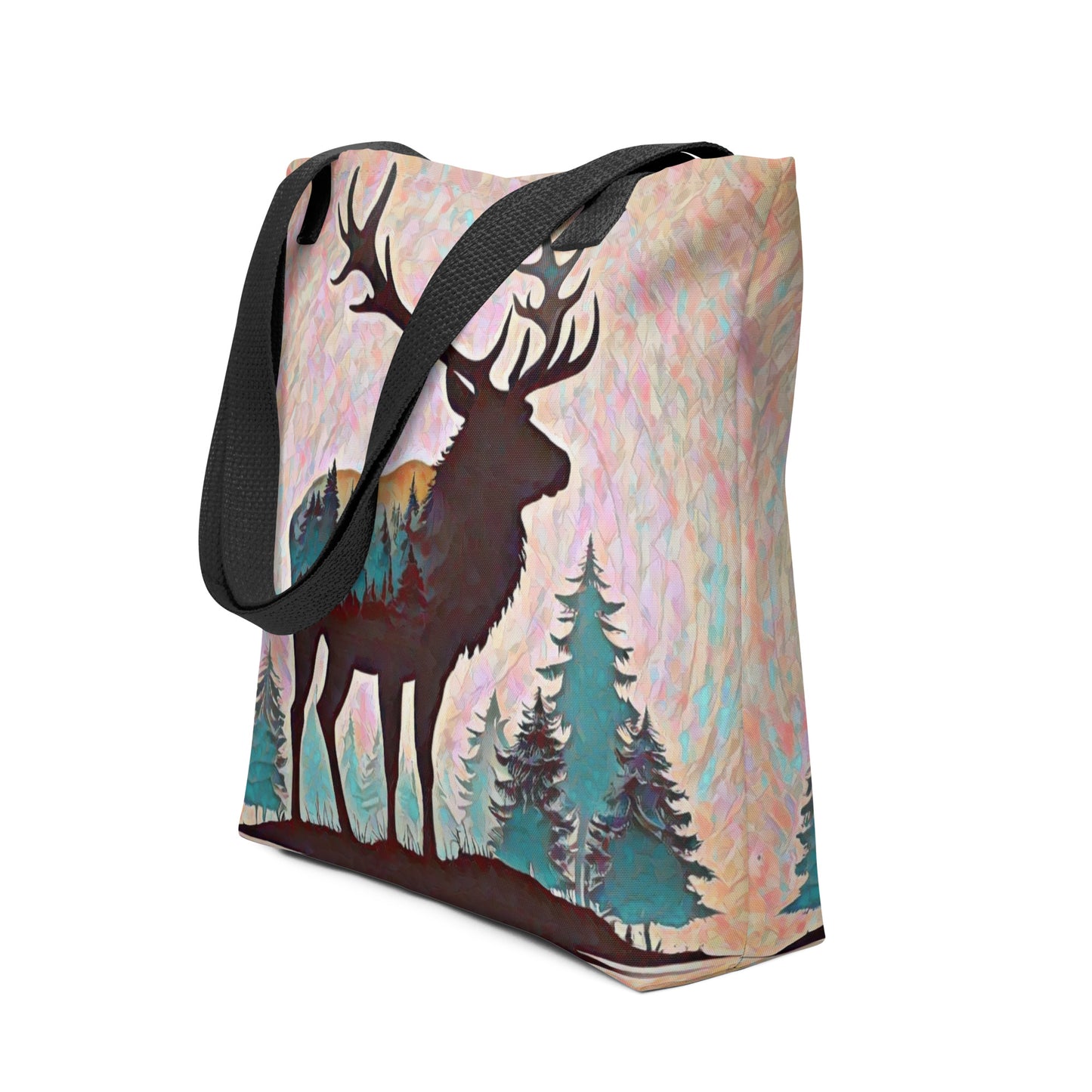 Oregon Elk in the Forest - Tote bag