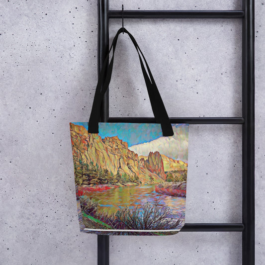 Smith Rock - Oregon - Digital Art - Tote bag