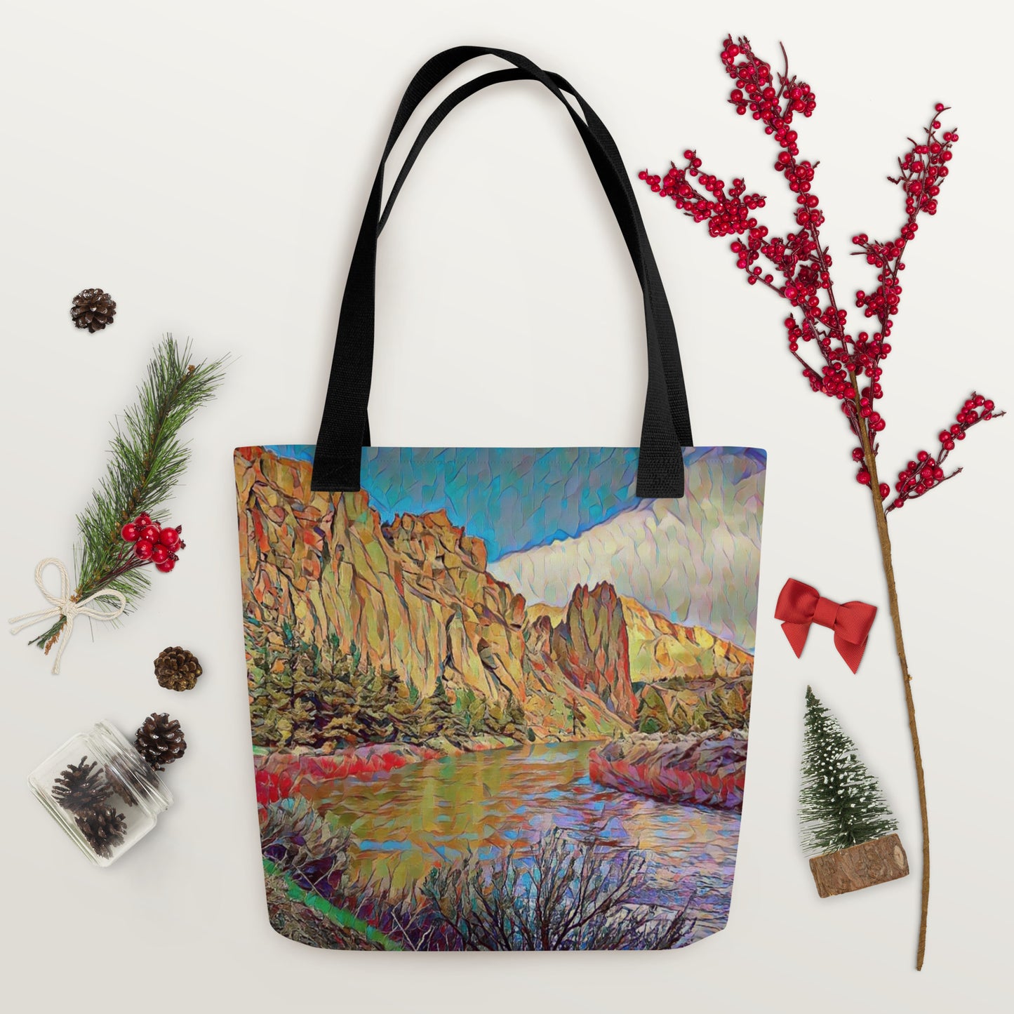 Smith Rock - Oregon - Digital Art - Tote bag