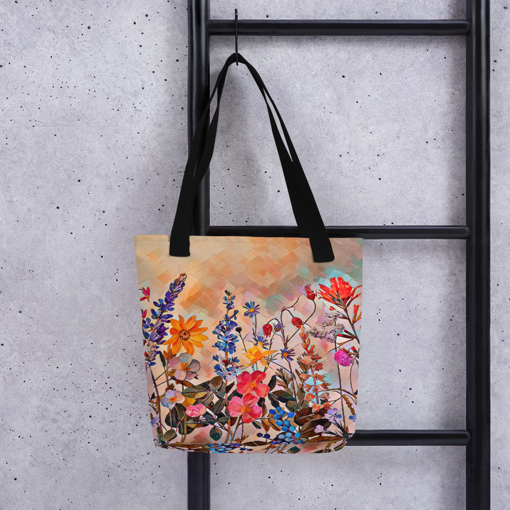 Oregon Wildflowers - Digital Art -Tote bag