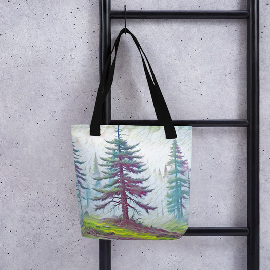 into the Oregon Woods - Digital Art - Tote bag