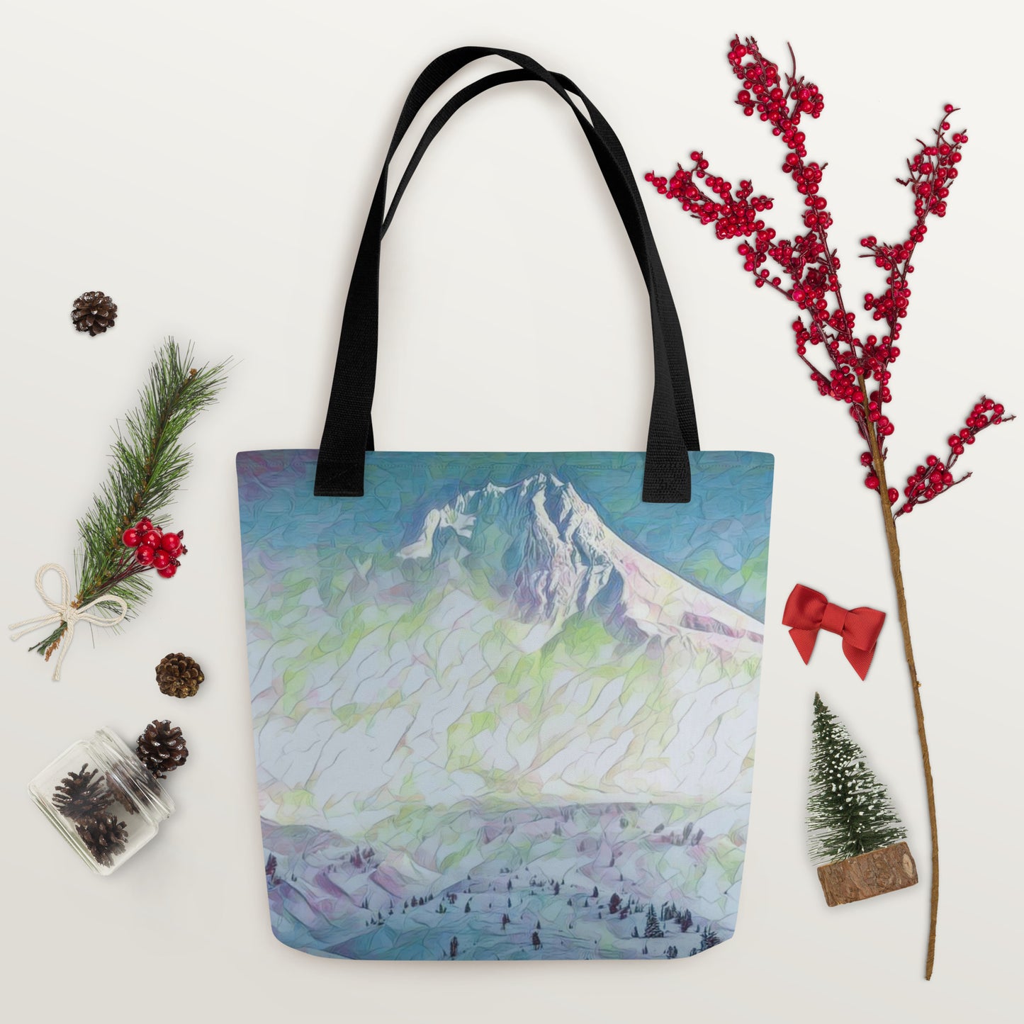 Mount Hood - Digital Art - Tote bag