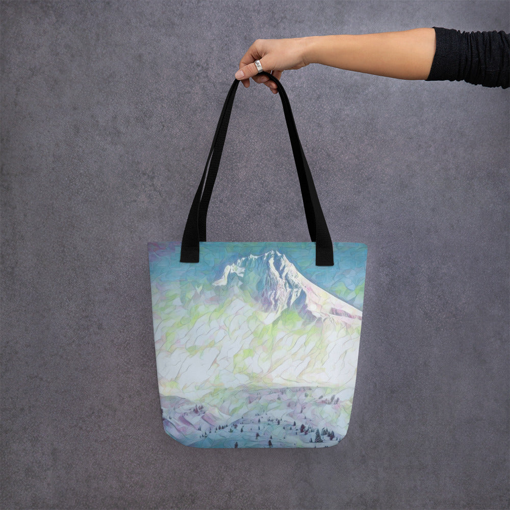 Mount Hood - Digital Art - Tote bag