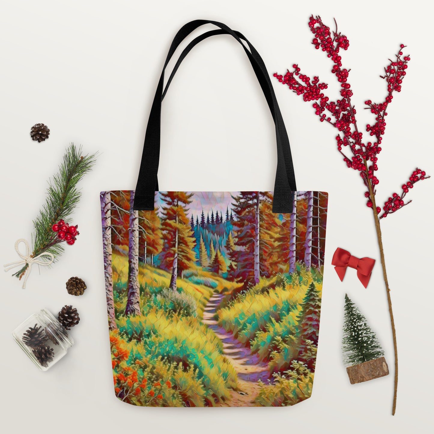 Autumn in Oregon - Digital Art - Tote bag