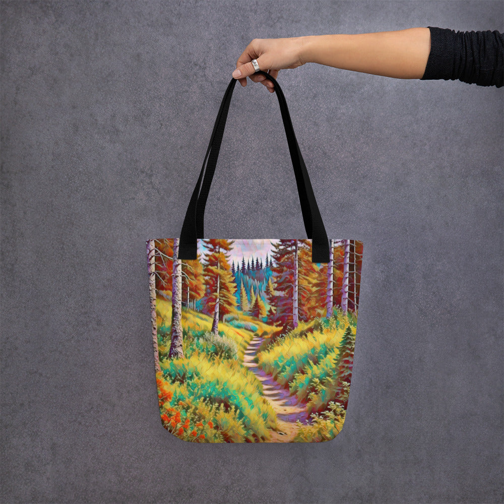 Autumn in Oregon - Digital Art - Tote bag