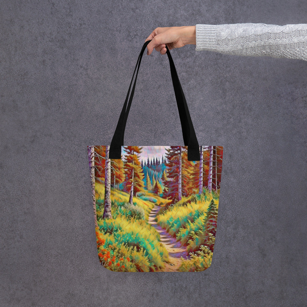 Autumn in Oregon - Digital Art - Tote bag