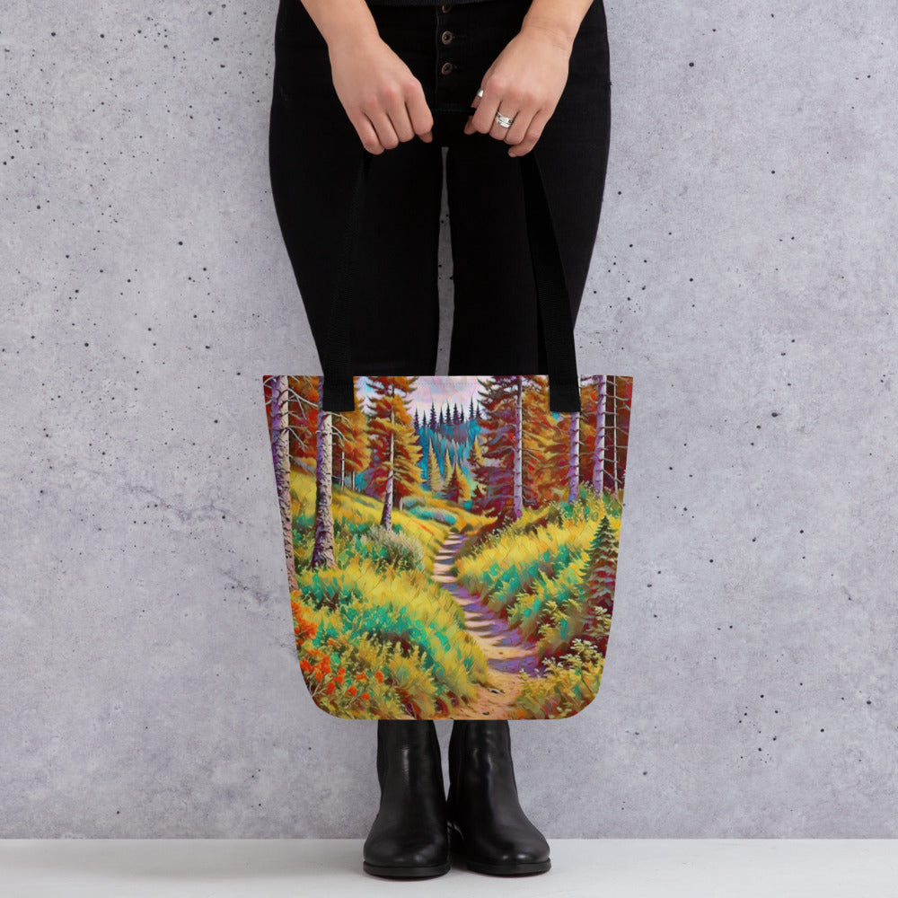 Autumn in Oregon - Digital Art - Tote bag