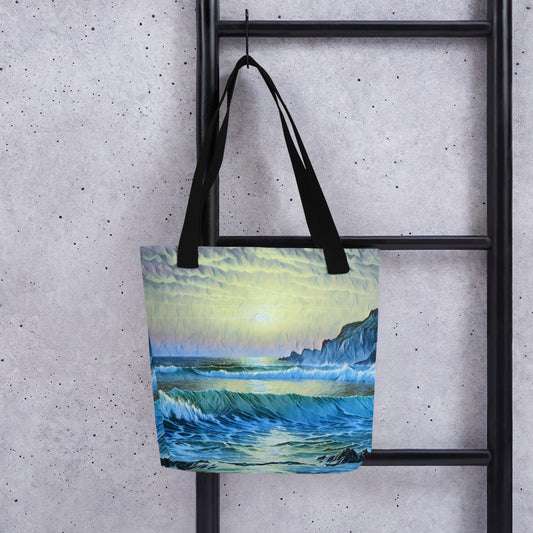 Oregon Coast Sunset/2 - Digital Art - Tote bag