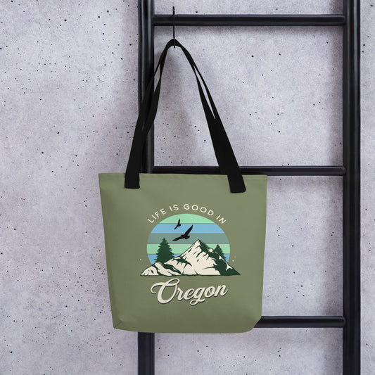 Life is Good in Oregon - Tote bag