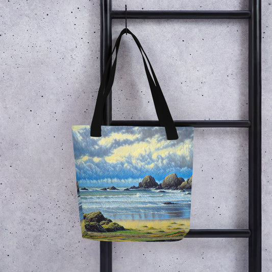 Oregon Coast - Digital Art - Tote bag