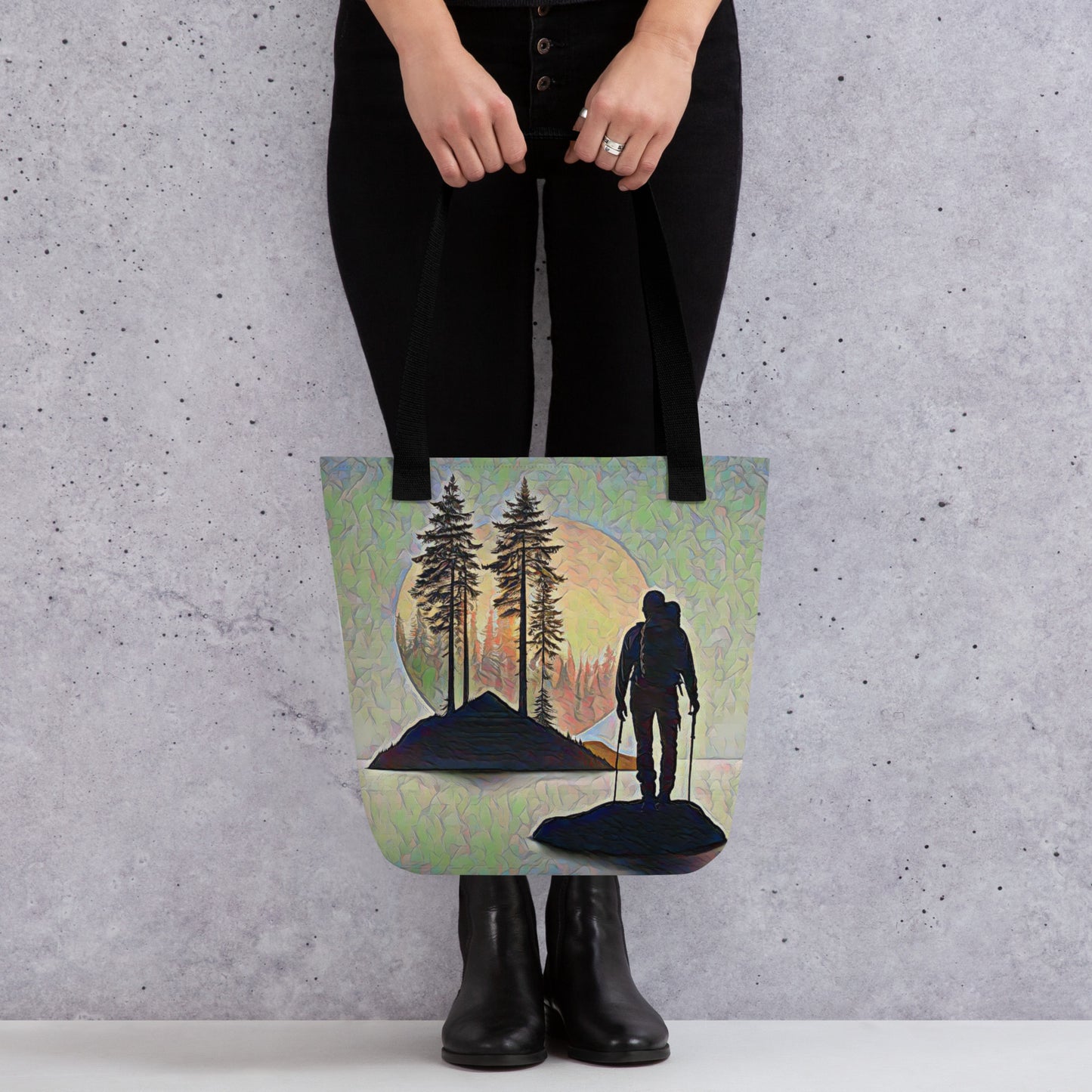 Oregon Hiker at Sunset - Tote bag