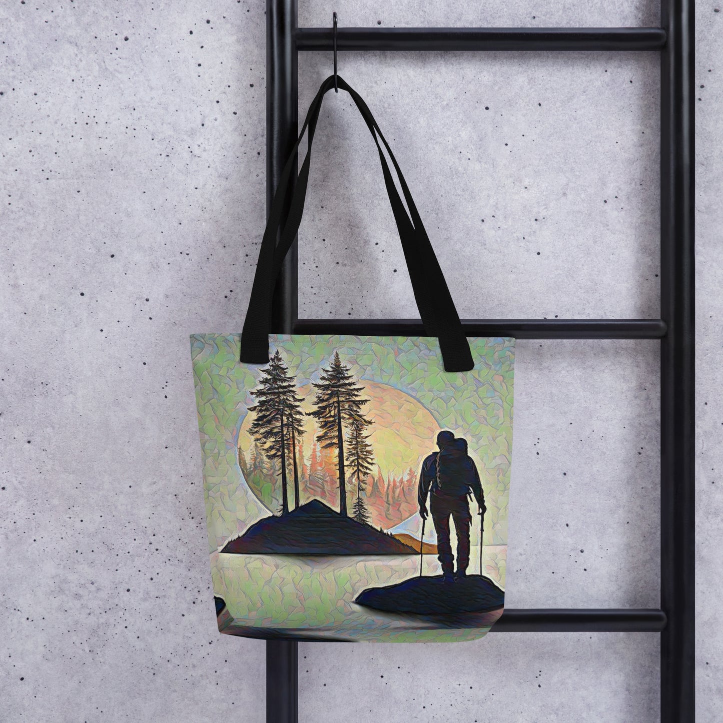 Oregon Hiker at Sunset - Tote bag