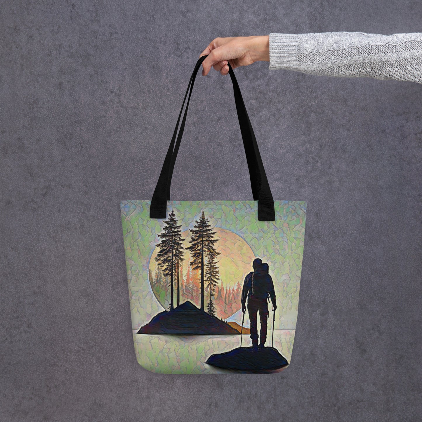 Oregon Hiker at Sunset - Tote bag