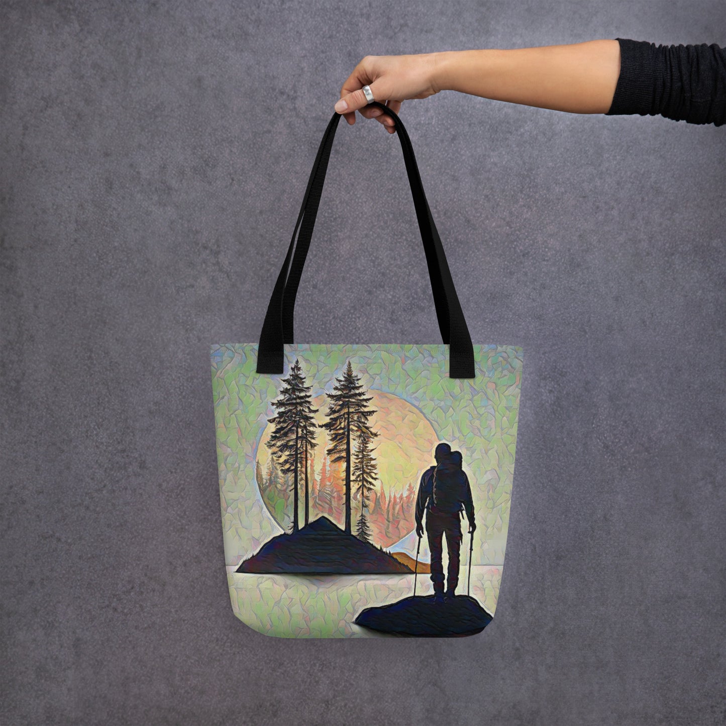 Oregon Hiker at Sunset - Tote bag