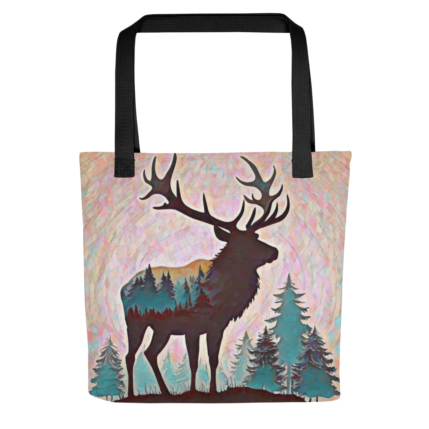 Oregon Elk in the Forest - Tote bag