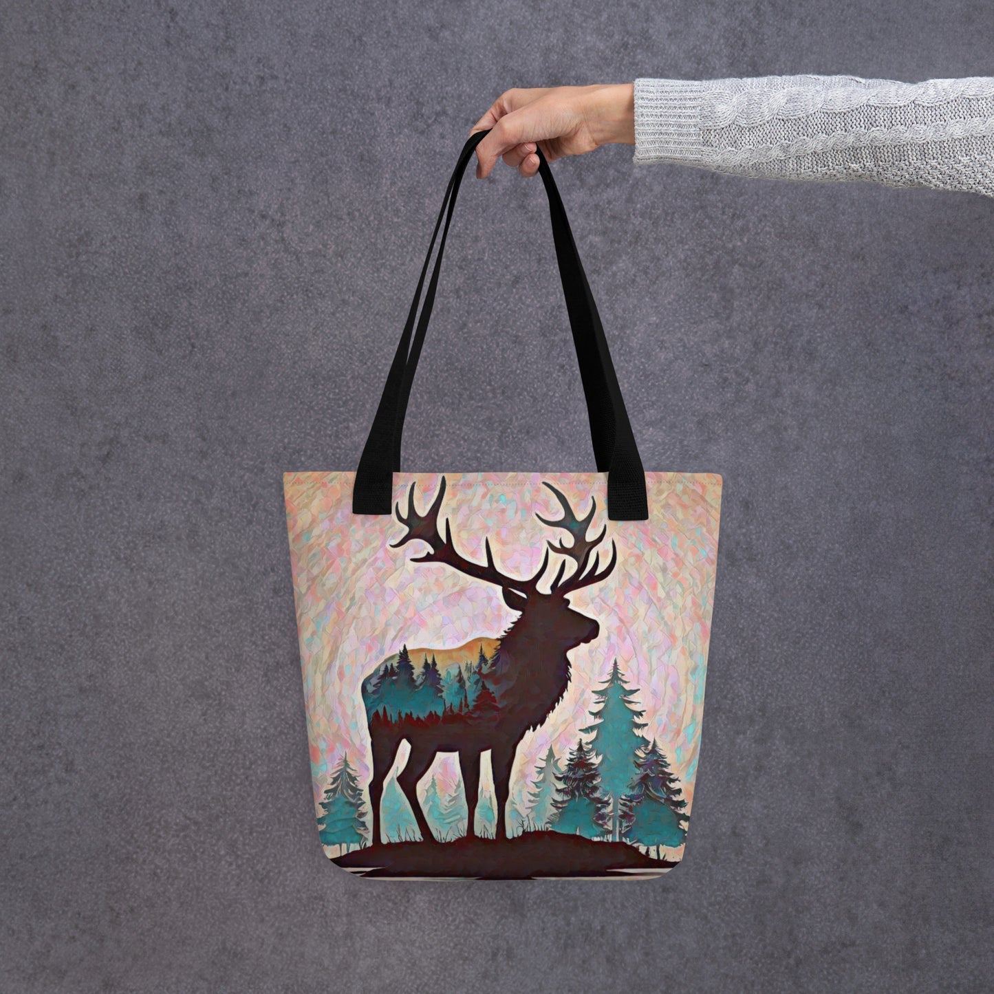 Oregon Elk in the Forest - Tote bag