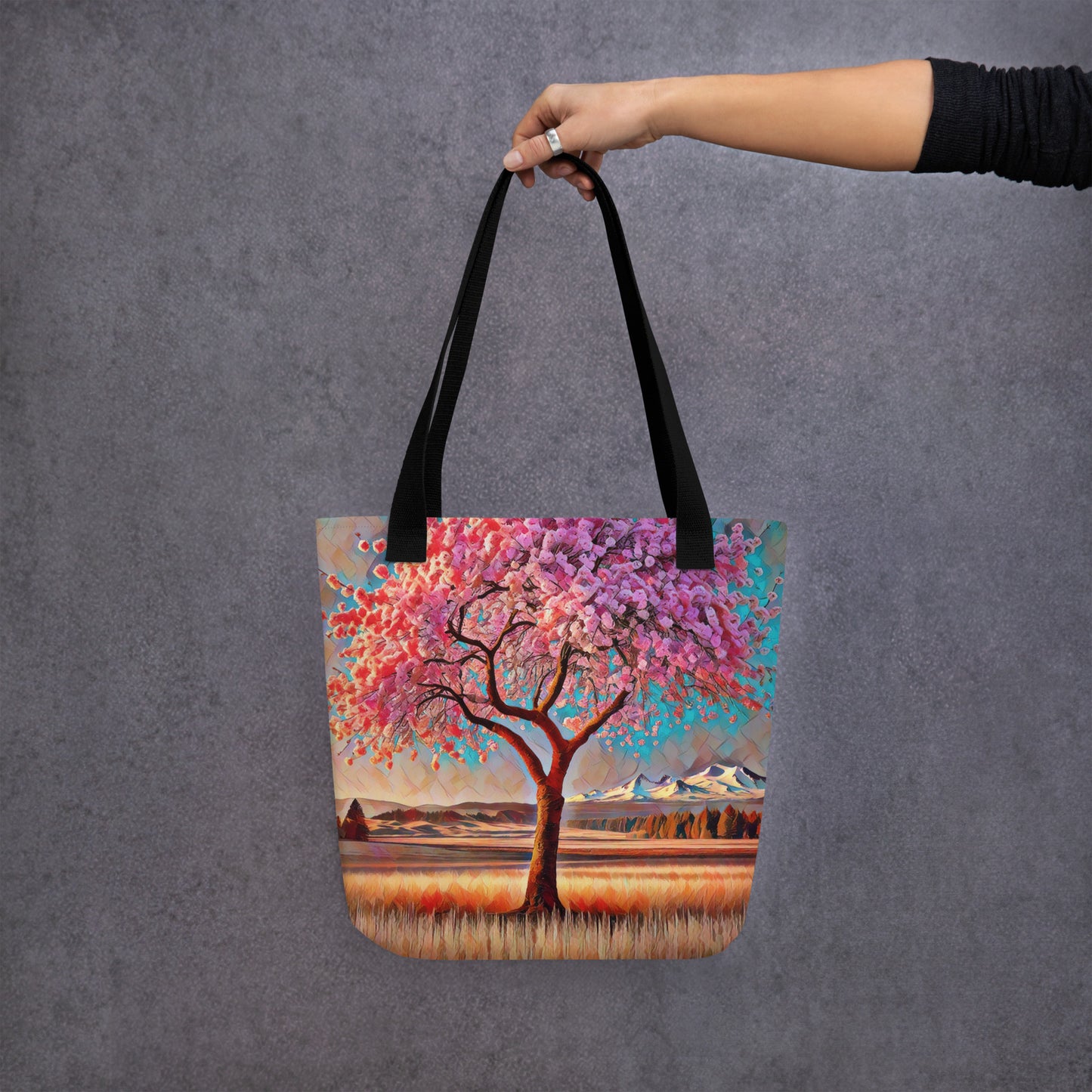 Oregon Cherry Blossoms - Tote bag