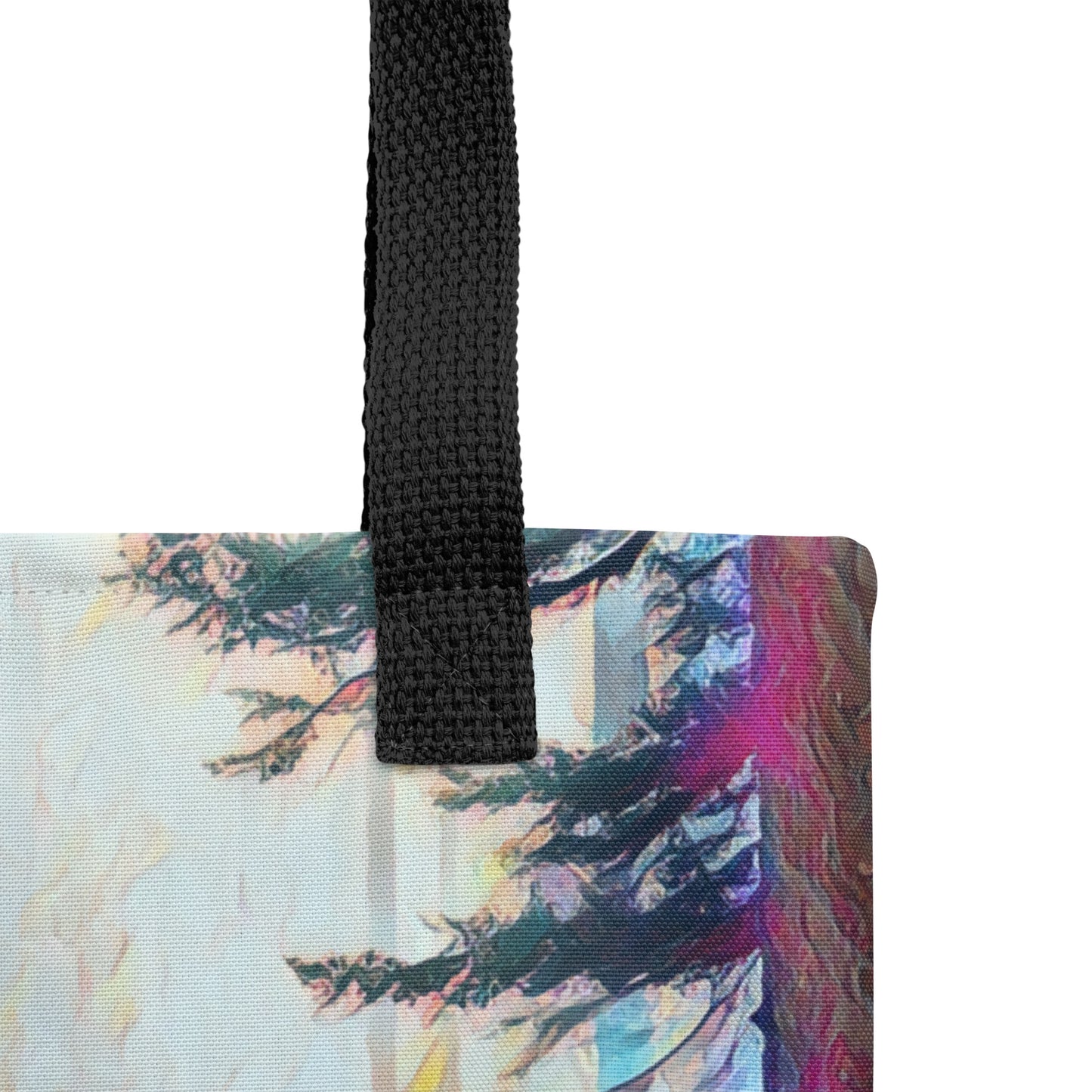 Hiking the Oregon Woods - Digital Art - Tote bag